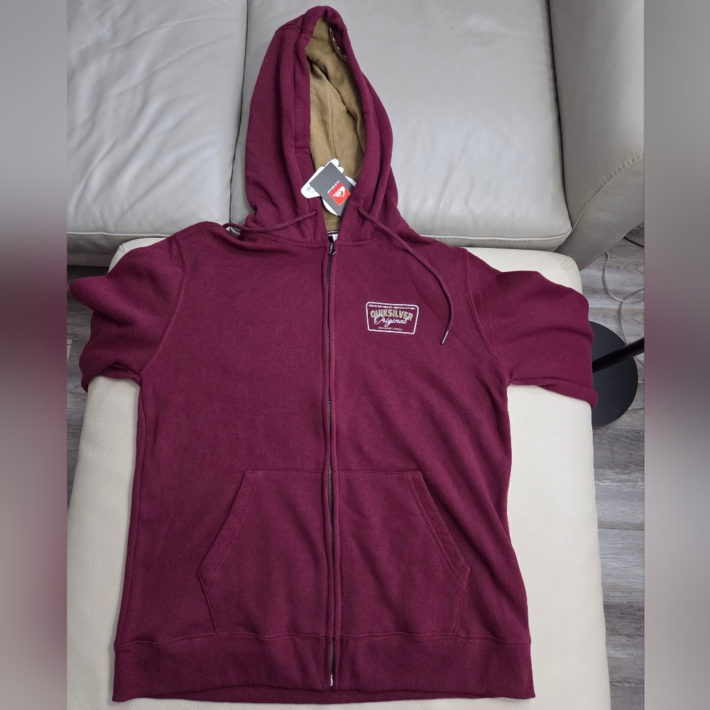 NWT - Quiksilver Men's Full Zip Hoodie - Size L - Picture 4 of 14